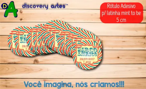 Rótulo Adesivo Latinha Circo