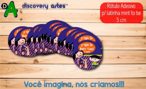 Rótulo Adesivo Latinha Show da Luna