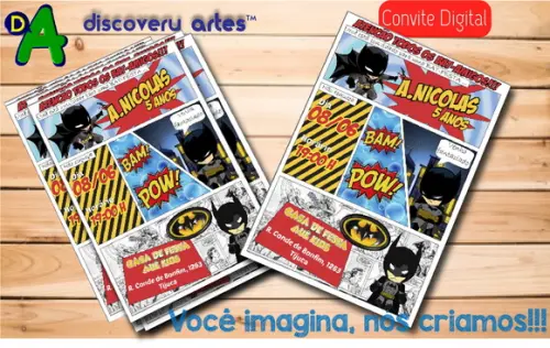 Convite Digital Gibi Batman