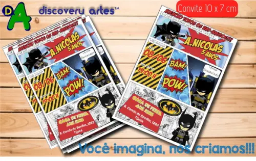Convite Gibi Batman