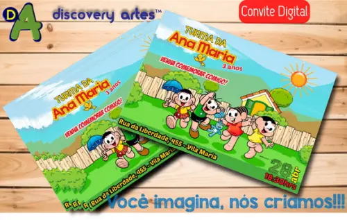 Convite Digital Turma da Monica