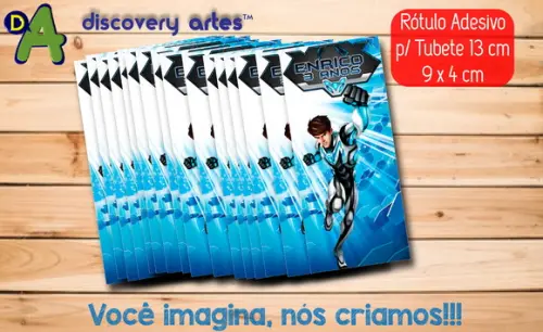 Rótulo Adesivo Tubete Max Steel