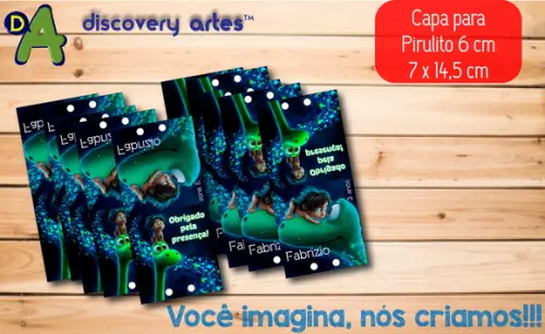 Capa de pirulito O Bom Dinossauro