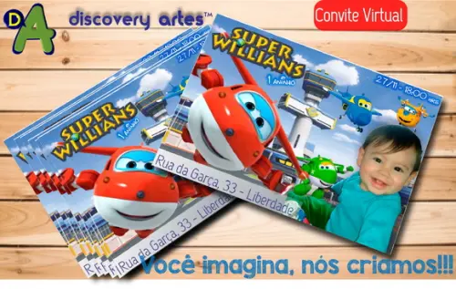 Convite Digital Super Wings