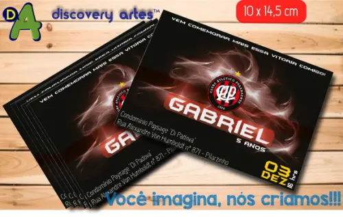 Convite Clube Atletico Paranaense
