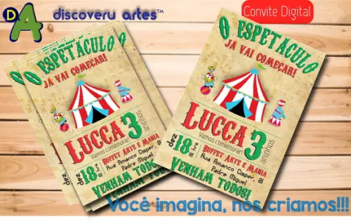 Convite Digital Circo