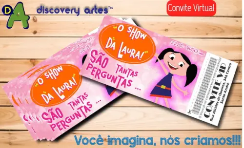 Convite Ingresso Show da Luna Digital
