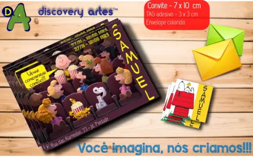 Convite Snoopy