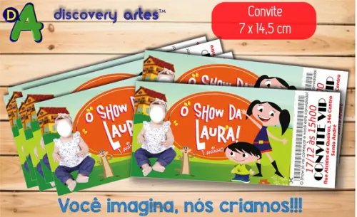 Convite Ingresso Show da Luna (com Foto)