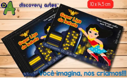 Convite Mulher Maravilha