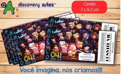 Convite Ingesso Snoopy