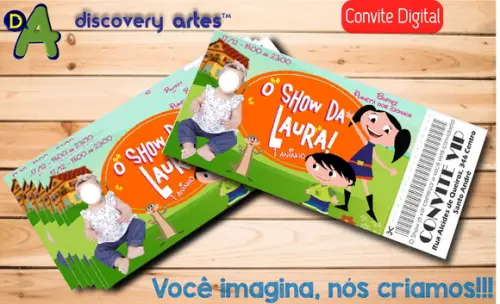Convite Ingresso Show da Luna Digital (com Foto)