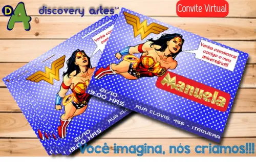 Convite Digital Mulher Maravilha
