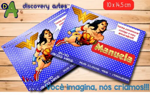 Convite Mulher Maravilha