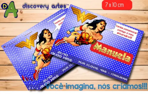 Convite Mulher Maravilha