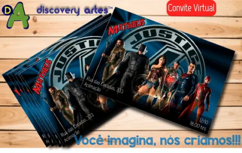 Convite Digital Liga da Justiça masculin
