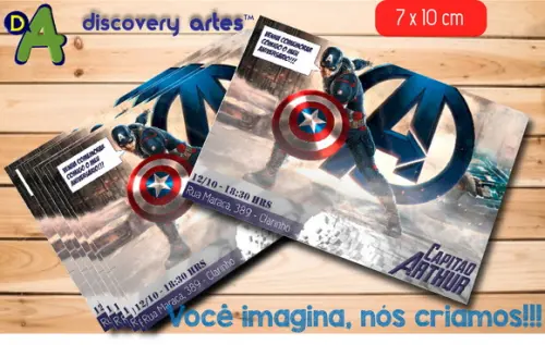 Convite Capitão America