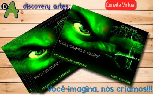 Convite Digital Hulk