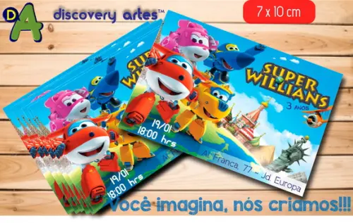 Convite Super Wings