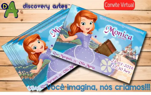 Convite Digital Princesa Sofia