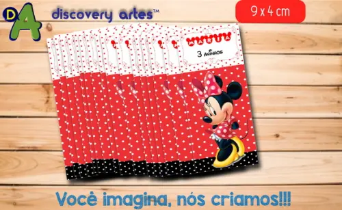 Rótulo Adesivo Tubete Minnie