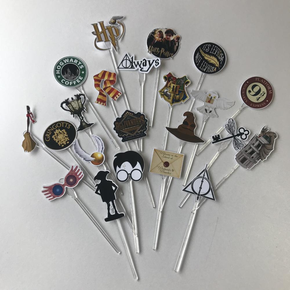 Topper para Docinhos Objetos Festa Harry Potter