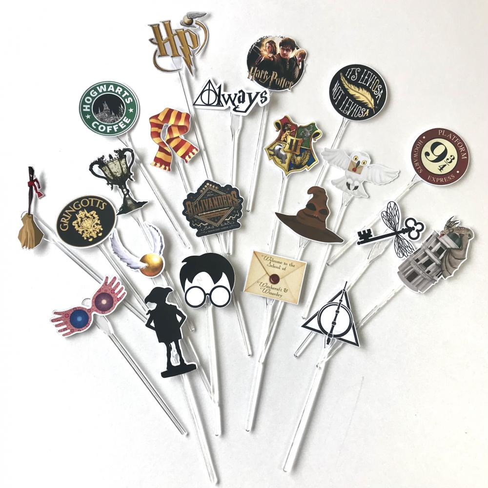 Topper para Docinhos Objetos Festa Harry Potter