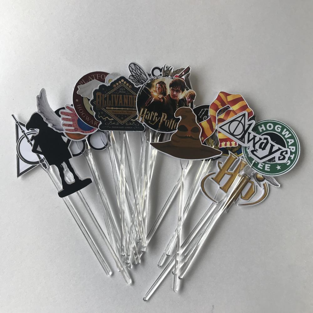 Topper para Docinhos Objetos Festa Harry Potter
