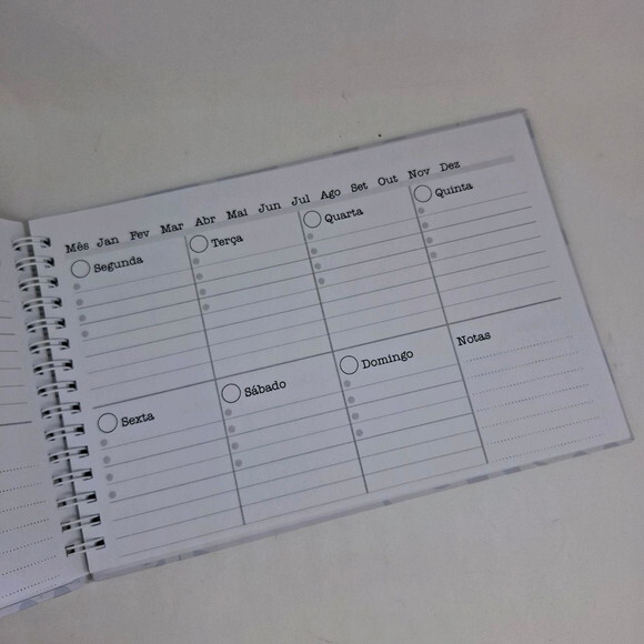 Planner Mensal com caneta