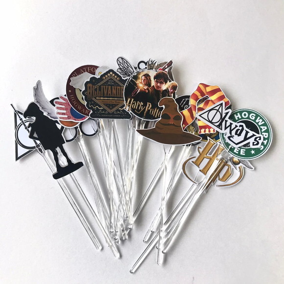 50 Topper para Docinhos Festa Harry Potter Objetos