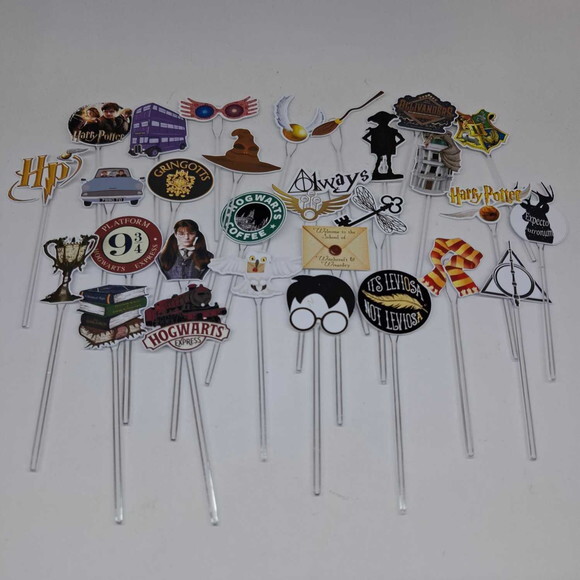 50 Topper para Docinhos Festa Harry Potter Objetos
