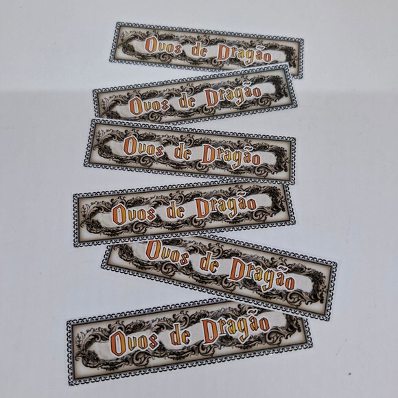 Adesivo Ovo de Dragão Harry Potter - Kit 50 Unidades