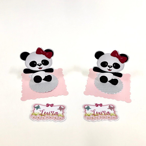 Aplique 3D Panda