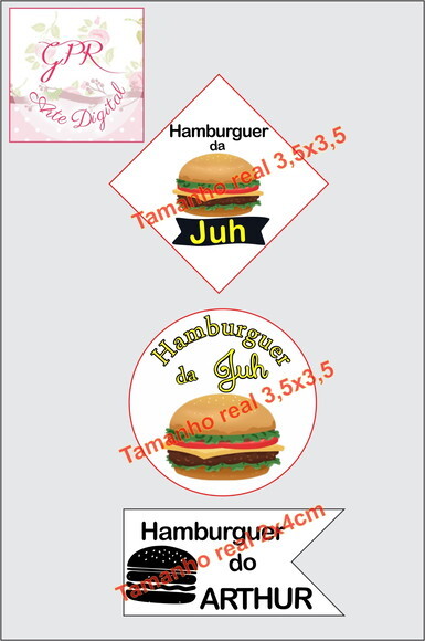 Bandeirinha para Hamburguer