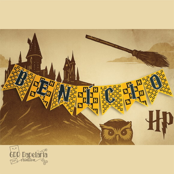 Bandeirola Harry Potter Lufa-lufa