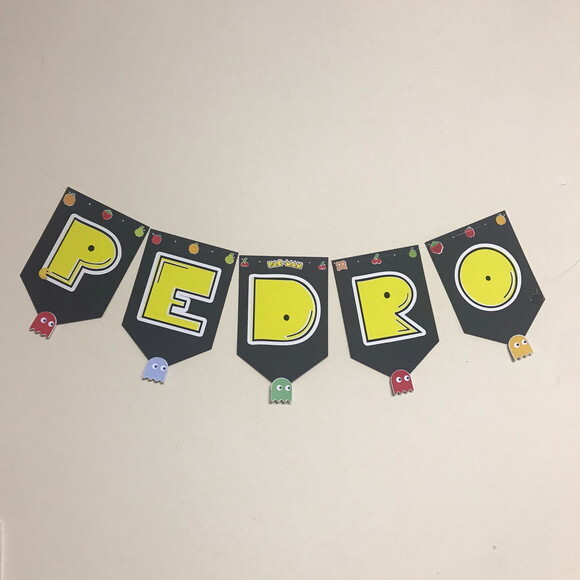 Bandeirola Jogo Retro Pacman