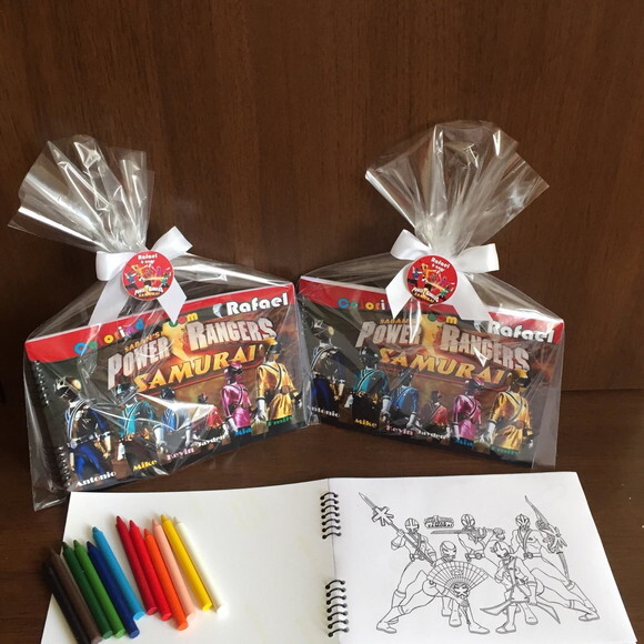 Bloco para Colorir Power Rangers