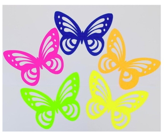 Borboletas Neon 20cm