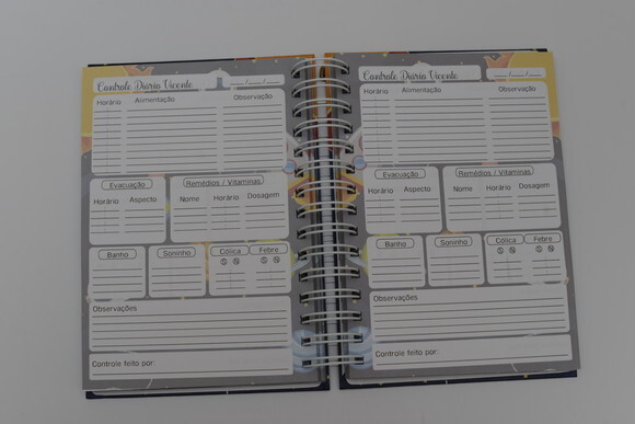 Caderno Controle da Rotina do Bebê Anual