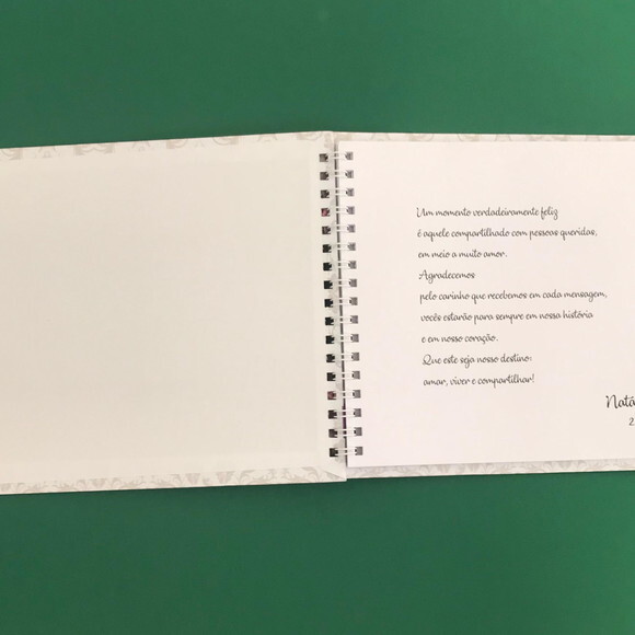 Caderno de Mensagens Casamento