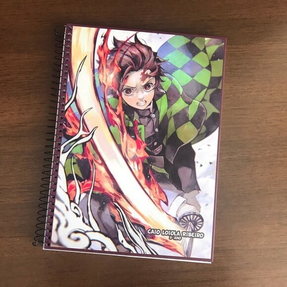Caderno Kimetsu no Yaiba