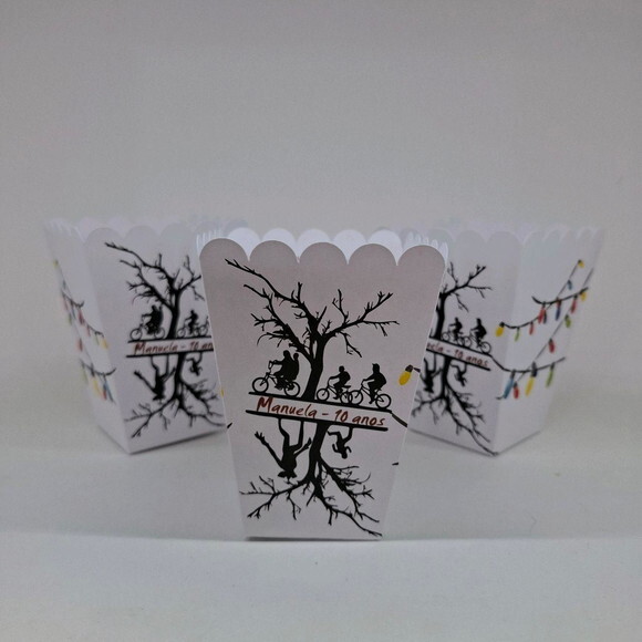 Caixa Cachepot Personalizada Festa Stranger Things