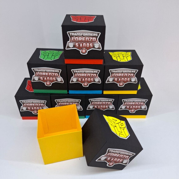 Caixa Cubo Transformers - Kit 30 Unidades