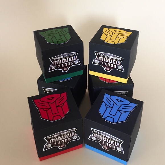 Caixa Cubo Transformers - Kit 30 Unidades