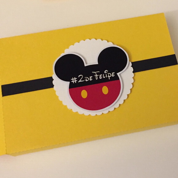 Caixinha para kit kat Festa Mickey
