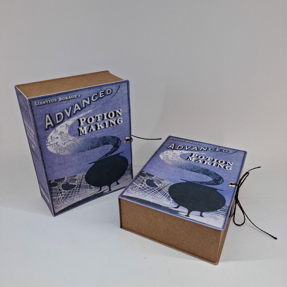 Caixa Livro Poções Festa Harry Potter + Óculos Luna Lovegood