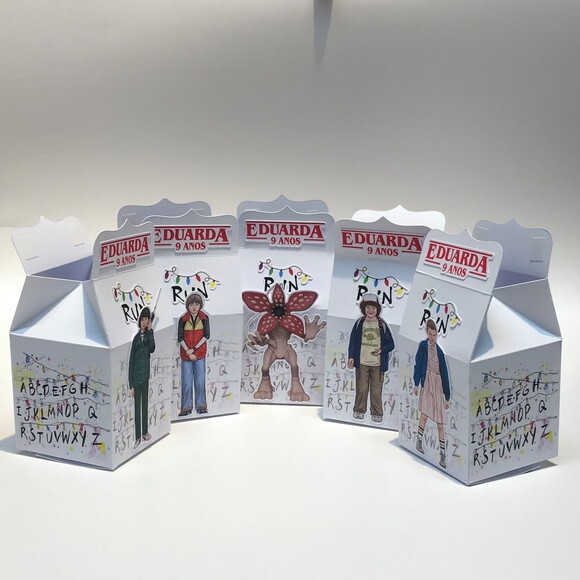 Caixa Mini Milk Stranger Things - Kit 24u