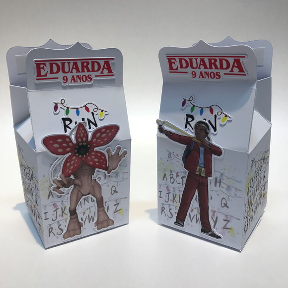 Caixa Mini Milk Stranger Things - Kit 24u