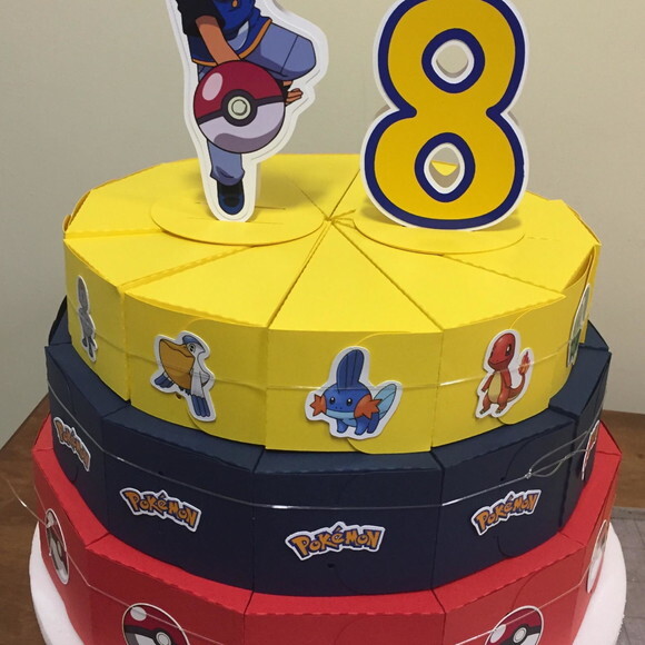 Caixa para bolo Pokemon