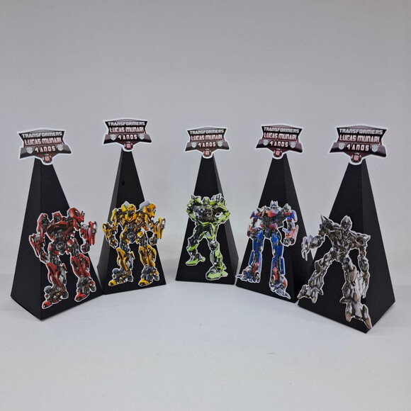 Caixa Pirâmide Transformers - Kit 30unidades